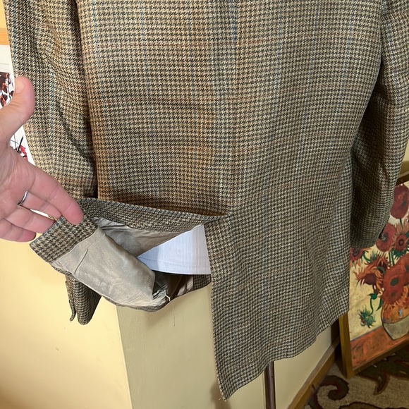 Vtg BROOKS BROTHERS Size 42R Plaid Sportcoat Silk/Cashmere Blend Timeless Pteppy - Picture 14 of 15